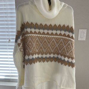 Brand new with tags 143 STORY pullover turtleneck with high front and low back.